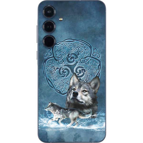 Celtic Wolf by Brigid Ashwood Galaxy A35 5G Skin