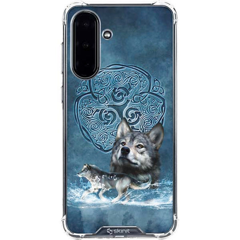 Celtic Wolf by Brigid Ashwood Galaxy A36 5G Clear Case