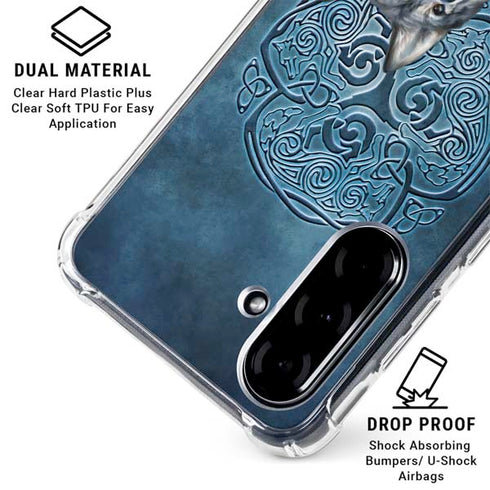 Celtic Wolf by Brigid Ashwood Galaxy A36 5G Clear Case