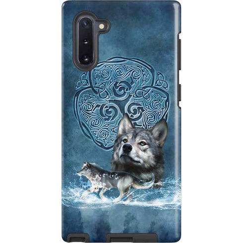 Celtic Wolf by Brigid Ashwood Galaxy Cases