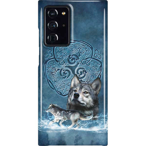 Celtic Wolf by Brigid Ashwood Galaxy Cases