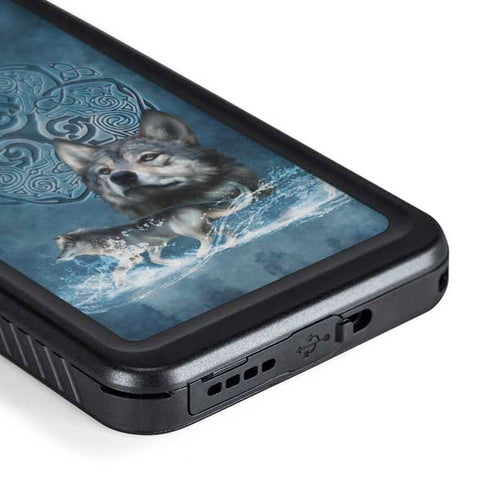 Celtic Wolf by Brigid Ashwood Galaxy S24 Plus Waterproof Case
