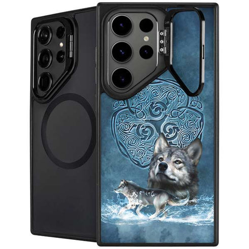 Celtic Wolf by Brigid Ashwood Galaxy S24 Ultra Kickstand Case