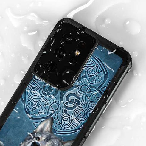 Celtic Wolf by Brigid Ashwood Galaxy S24 Ultra Waterproof Case