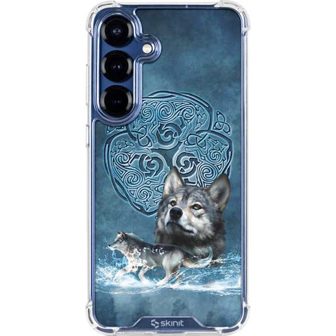 Celtic Wolf by Brigid Ashwood Galaxy S25 Clear Case