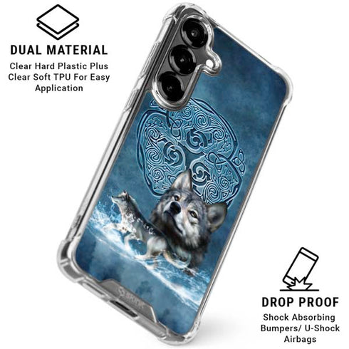 Celtic Wolf by Brigid Ashwood Galaxy S26 Plus Clear Case