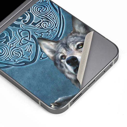 Celtic Wolf by Brigid Ashwood Galaxy Z Flip6 Skin