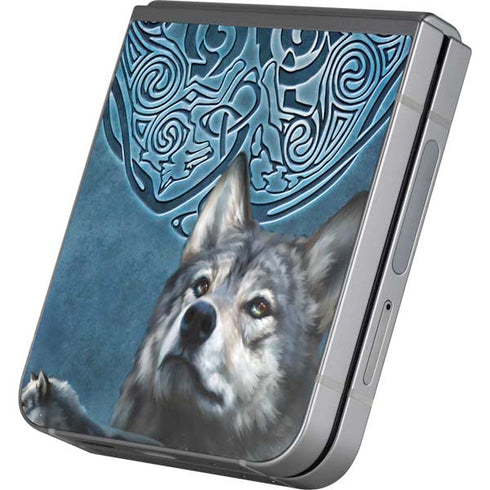 Celtic Wolf by Brigid Ashwood Galaxy Z Flip6 Skin