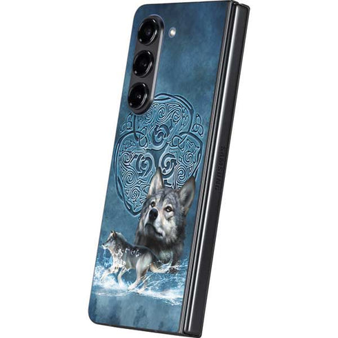 Celtic Wolf by Brigid Ashwood Galaxy Z Fold5 5G Skin
