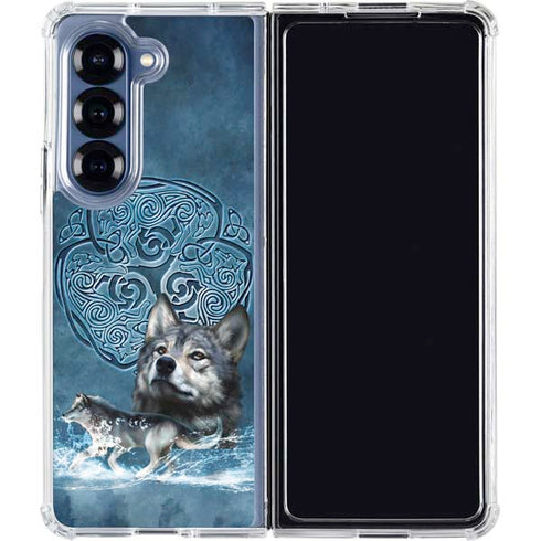 Celtic Wolf by Brigid Ashwood Galaxy Z Fold6 Clear Case