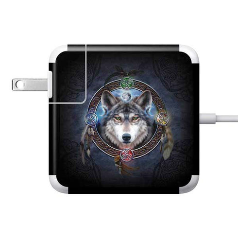 Celtic Wolf Guide by Brigid Ashwood 85W Power Adapter (15 and 17 inch MacBook Pro Charger) Skin