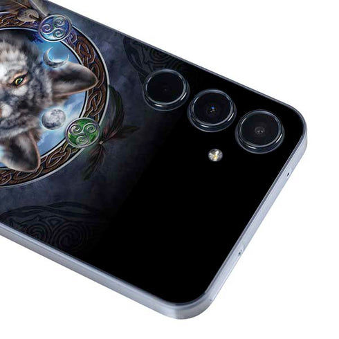 Celtic Wolf Guide by Brigid Ashwood Galaxy A35 5G Skin