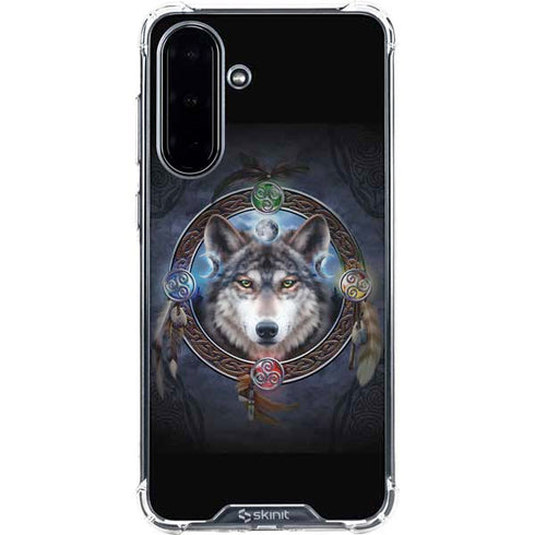 Celtic Wolf Guide by Brigid Ashwood Galaxy A36 5G Clear Case