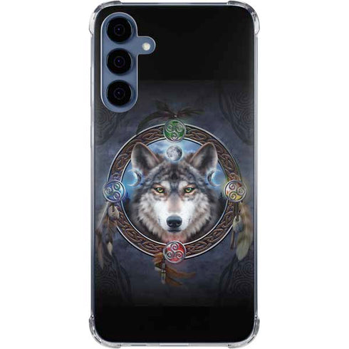 Celtic Wolf Guide by Brigid Ashwood Galaxy A55 5G Clear Case