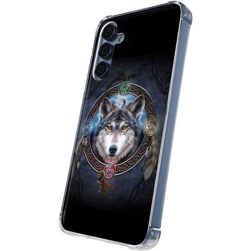 Celtic Wolf Guide by Brigid Ashwood Galaxy A55 5G Clear Case