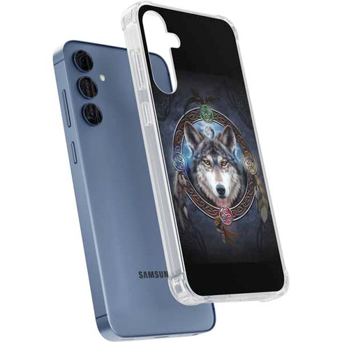 Celtic Wolf Guide by Brigid Ashwood Galaxy A55 5G Clear Case
