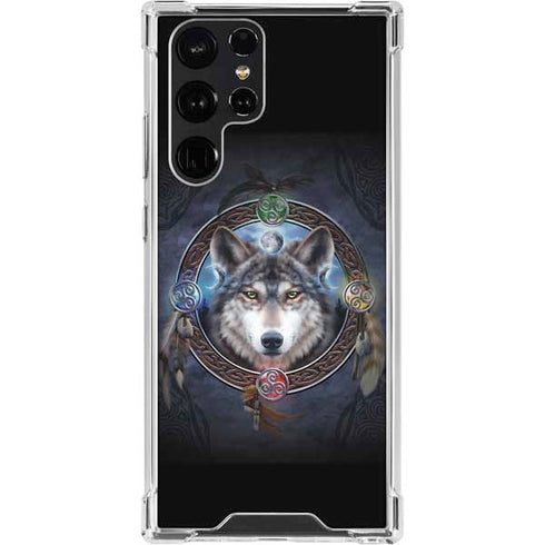 Celtic Wolf Guide by Brigid Ashwood Galaxy S23 Ultra Clear Case