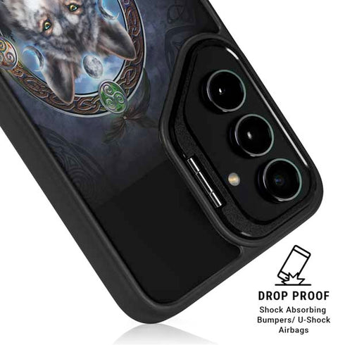 Celtic Wolf Guide by Brigid Ashwood Galaxy S25 Kickstand Case
