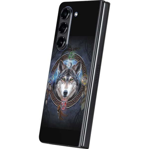 Celtic Wolf Guide by Brigid Ashwood Galaxy Z Fold5 5G Skin