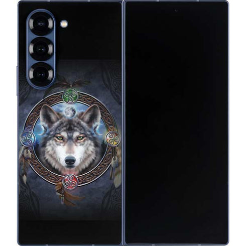 Celtic Wolf Guide by Brigid Ashwood Galaxy Z Fold6 Skin