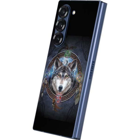Celtic Wolf Guide by Brigid Ashwood Galaxy Z Fold6 Skin