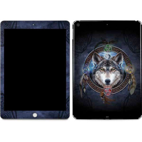 Celtic Wolf Guide by Brigid Ashwood Apple iPad Skin