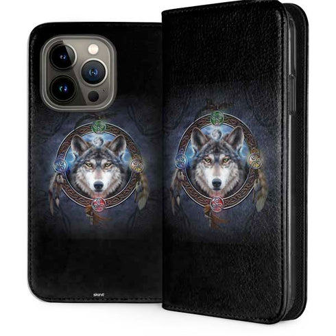 Celtic Wolf Guide by Brigid Ashwood iPhone Cases