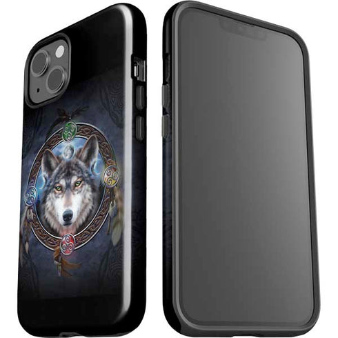 Celtic Wolf Guide by Brigid Ashwood iPhone 15 Impact Case