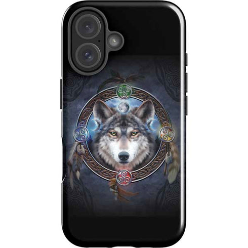 Celtic Wolf Guide by Brigid Ashwood iPhone 16 Impact Case