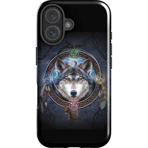 Celtic Wolf Guide by Brigid Ashwood iPhone 16 Magsafe Impact Case