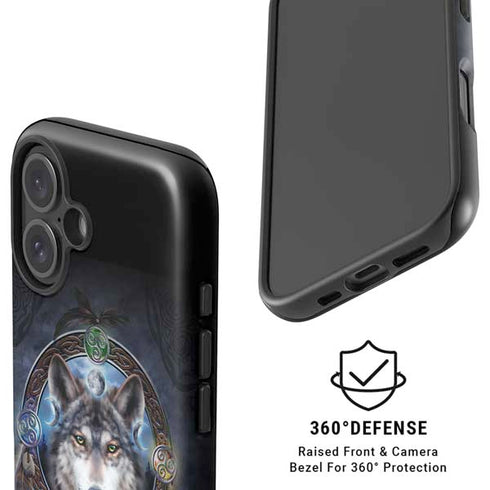 Celtic Wolf Guide by Brigid Ashwood iPhone 16 Magsafe Impact Case