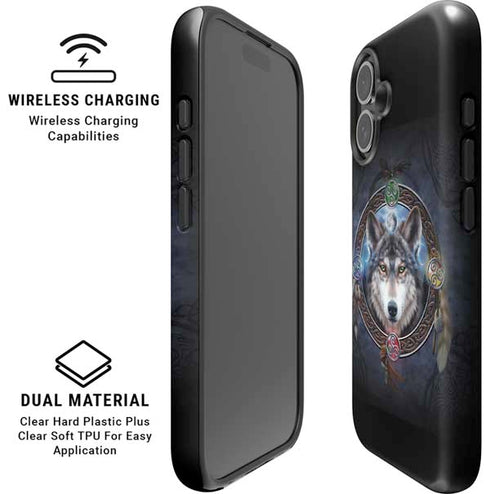 Celtic Wolf Guide by Brigid Ashwood iPhone 16 Magsafe Impact Case