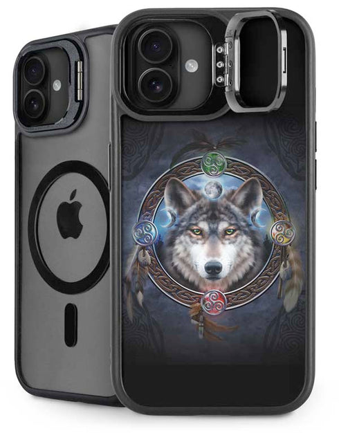 Celtic Wolf Guide by Brigid Ashwood iPhone 16 Plus Kickstand Case