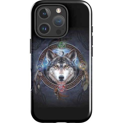 Celtic Wolf Guide by Brigid Ashwood iPhone 16 Pro Max Impact Case