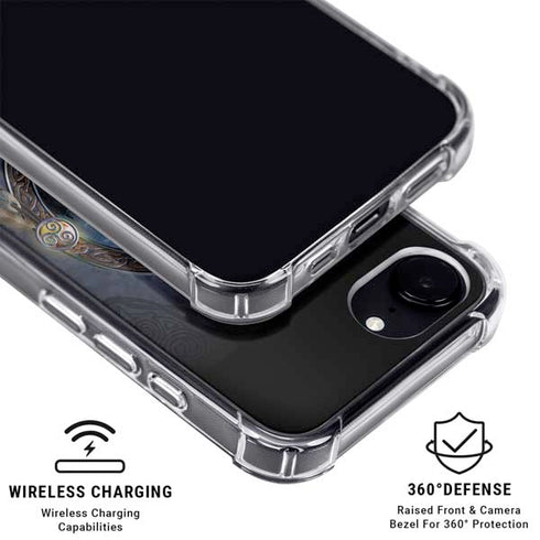 Celtic Wolf Guide by Brigid Ashwood iPhone 16e Clear Case