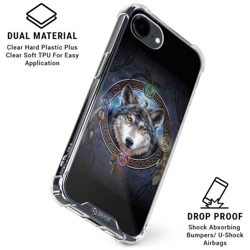 Celtic Wolf Guide by Brigid Ashwood iPhone 16e Clear Case
