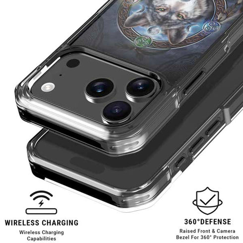 Celtic Wolf Guide by Brigid Ashwood iPhone 18 Pro Clear Case
