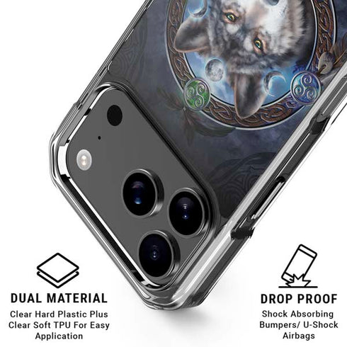 Celtic Wolf Guide by Brigid Ashwood iPhone 18 Pro Clear Case