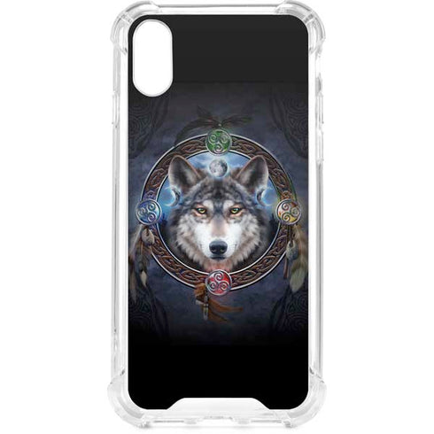 Celtic Wolf Guide by Brigid Ashwood iPhone XS Clear Case