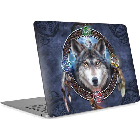 Celtic Wolf Guide by Brigid Ashwood Apple MacBook Air Skin