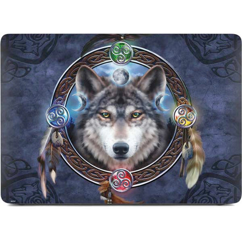 Celtic Wolf Guide by Brigid Ashwood Apple MacBook Air Skin