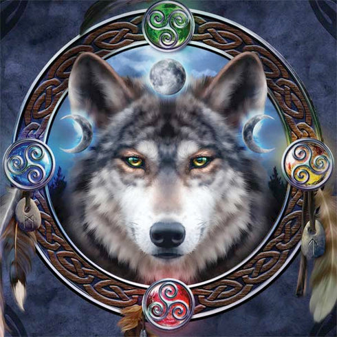 Celtic Wolf Guide by Brigid Ashwood MacBook Skins