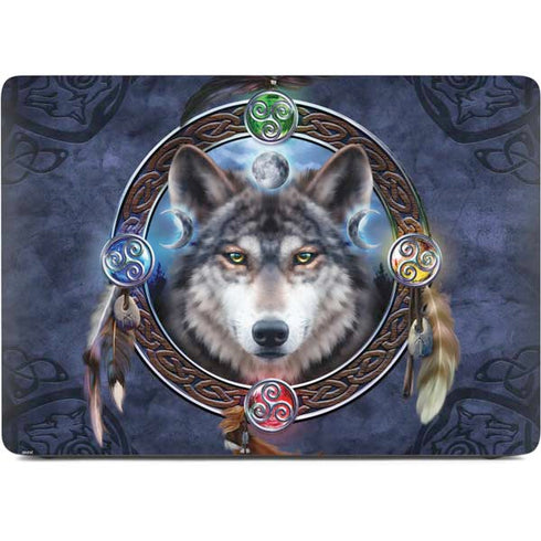 Celtic Wolf Guide by Brigid Ashwood Apple MacBook Pro 16-inch Skin