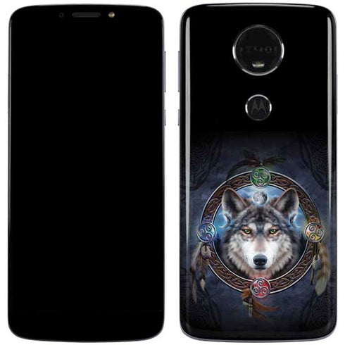 Celtic Wolf Guide by Brigid Ashwood Moto E5 Plus Skin