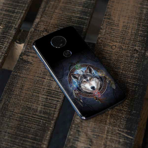 Celtic Wolf Guide by Brigid Ashwood Moto E5 Plus Skin