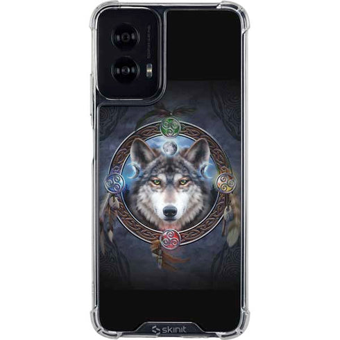 Celtic Wolf Guide by Brigid Ashwood Moto G Power 5G (2024) Clear Case