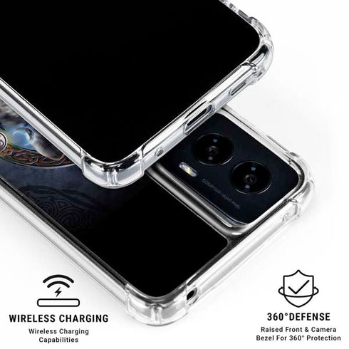 Celtic Wolf Guide by Brigid Ashwood Moto G Power 5G (2024) Clear Case