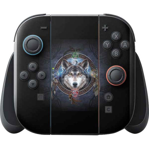 Celtic Wolf Guide by Brigid Ashwood Nintendo Switch 2 (2025) with Joy-Con Skin