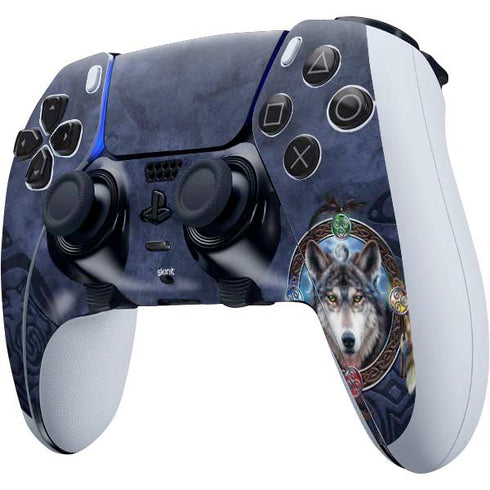 Brigid Ashwood Celtic Wolf Guide PS5 DualSense Edge Pro Controller Skin