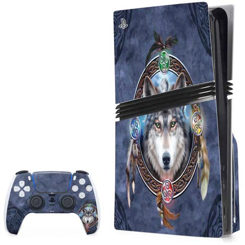 Celtic Wolf Guide by Brigid Ashwood PS5 Pro Disk Bundle Skin
